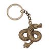 Medical Caduceus Charm Dragon Anime Keychain Hospital Souvenir 28mm Ring