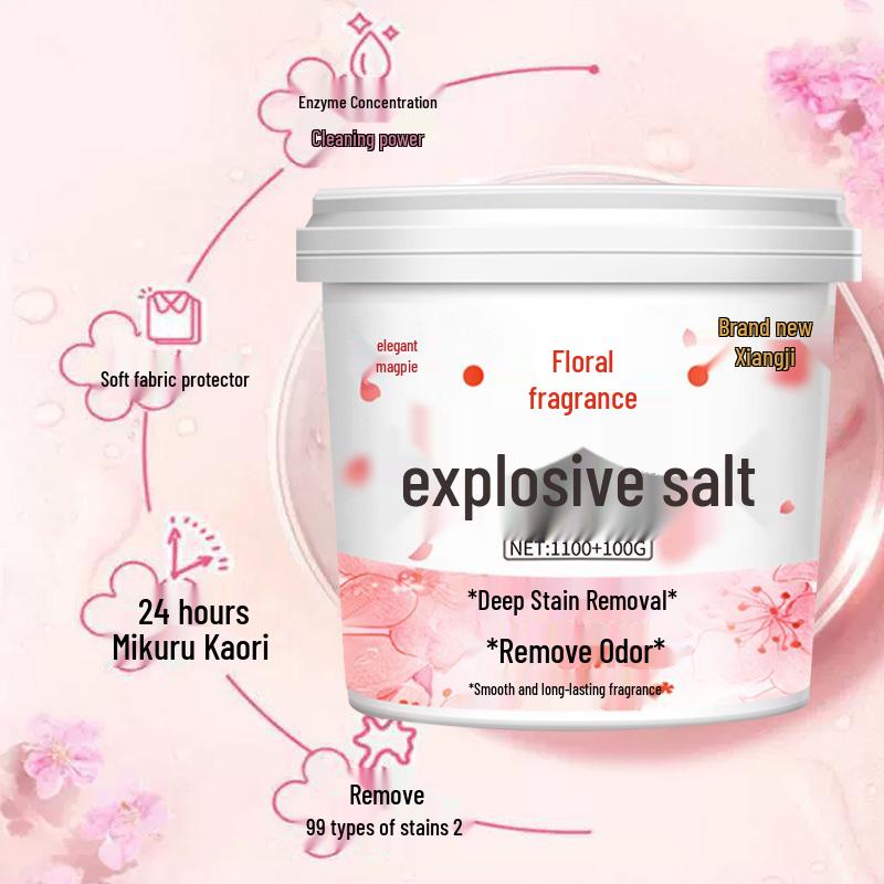 Floral Scent Stain Remover & Whitening Powder for Color Clothes and Shoes