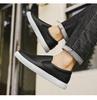 Men's Plus Size Summer Breathable White Leather Casual Sports Shoes