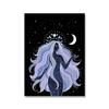 Bohemian Strega Terra Corpo celeste Stella Luna Dea del sole Creatività Poster Dipinti su tela e stampe Soggiorno Decorazione della casa