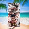 Nezha Beach Towel, Sun Protection, Quick Drying, Enlarged And Thickened Summer Seaside Vacation, Guochao Cartoon Bath Towel