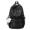 Schulrucksack im Sternen-Design für Mädchen aus Nylonmaterial mit Fach für einen 10-Zoll-Laptop