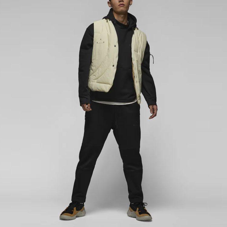 Jordan AS MJ 23E STMT FLC Knitted Sweatpants Men's Black Moderate Slim Fit Pants DV7688-010
