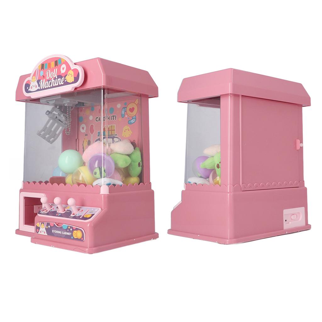 Doll Grabber Machine Cool Light Music Electric Eggshell Grabber Game Toy for Party