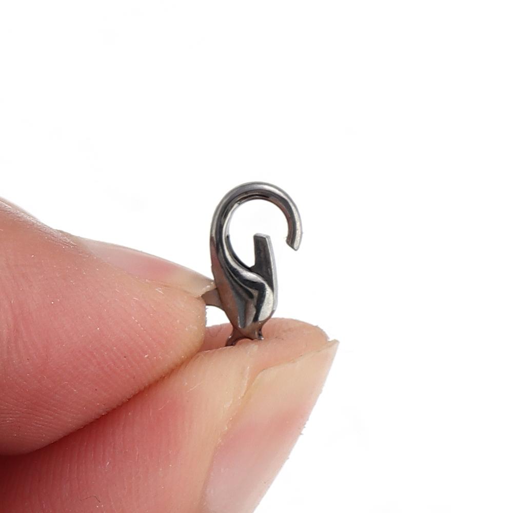 30-50pcs/lot Multisize Zinc Alloy Lobster Clasps Hooks For Jewelry Making End Chain Connectors DIY Bracelet Necklace Accessories