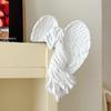 1 Pair of 3D Creative Relief Angel Door Frame Decoration Wedding Background Wall Tv Decoration Switch Sticker Decoration