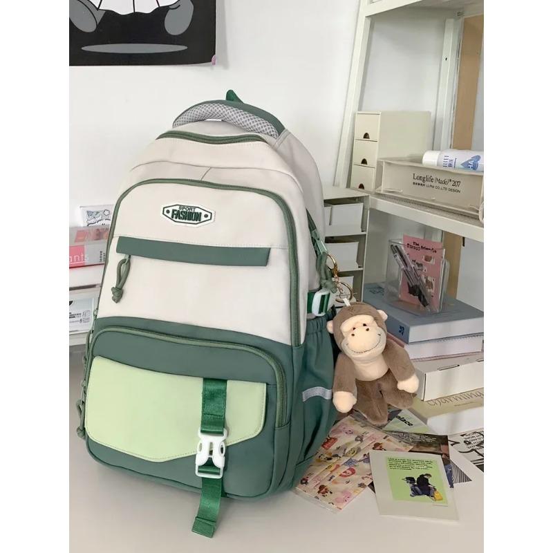 Korean Version Super Large Capacity Multifunctional Student Schoolbag Backpack