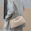 Korean Genuine Leather Trendy Crossbody Bag Solid Color Magnetic Buckle High-quality Flip Top Handbag Leisure Shoulder Tote Bag