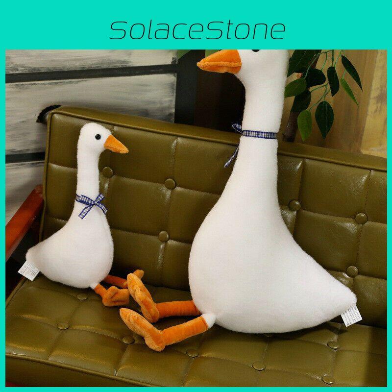 White Goose Pillow Plush Toy Adorable Sleeping Pillow Soft And Cuddly Stuffed Doll For Kids