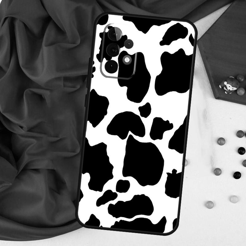 Spotted Cow Skin Print For Samsung Galaxy A26 A05 A06 A16 A54 A34 A14 A22 A32 A52 A55 A35 A15 A53 A13 A56 A36 Case