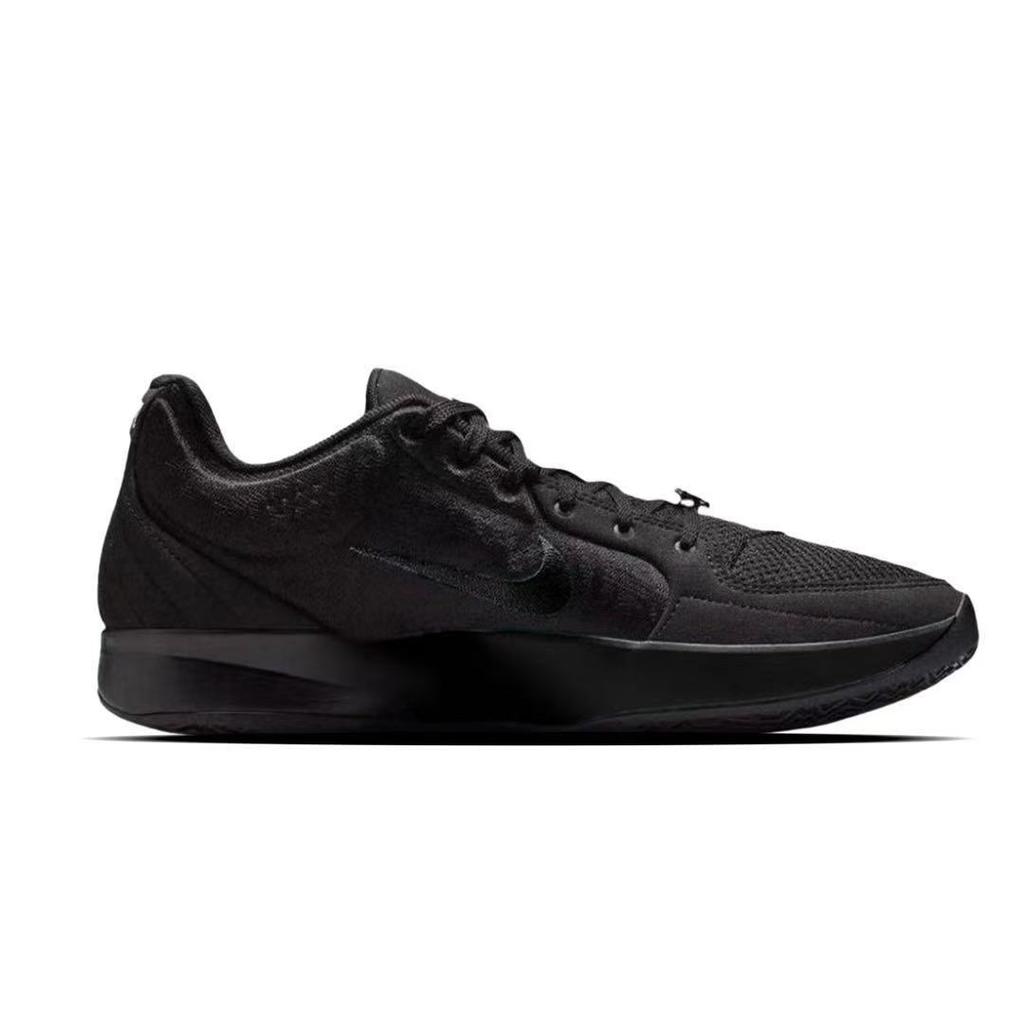 Nike Ja Morant 2 Abrasion Resistant Low top Basketball Shoes Men's Black White FD7327-003(team741-)