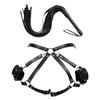 Handcuffs and Sex Whip for Women Sex Toys Sexy Adjustable Leather Handcuffs Whip SM Bondage Kit For Couples Sexual Handcuffs