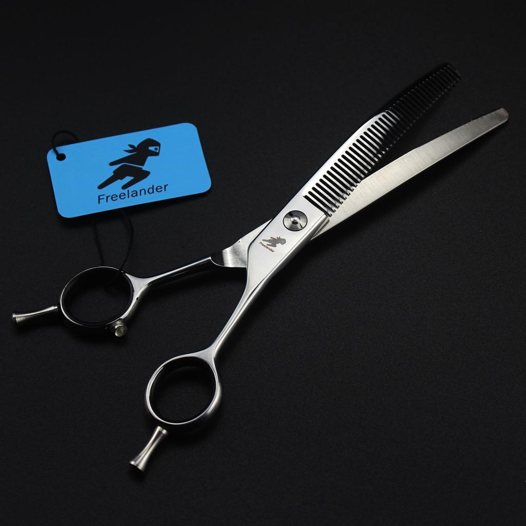 7.0 inch dense teeth, fishbone teeth, pet grooming scissors, tooth scissors, curved scissors, pet trimming scissors, thin scissors