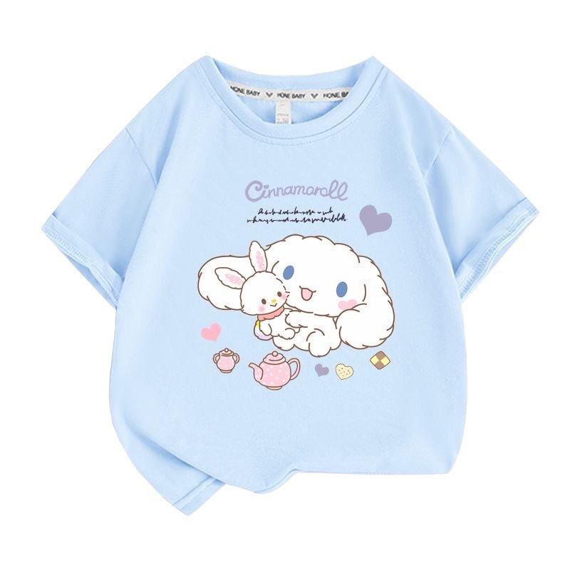 Japanese-style Children s Short Sleeve Top — 2026 New Printed Summer Clothing 100