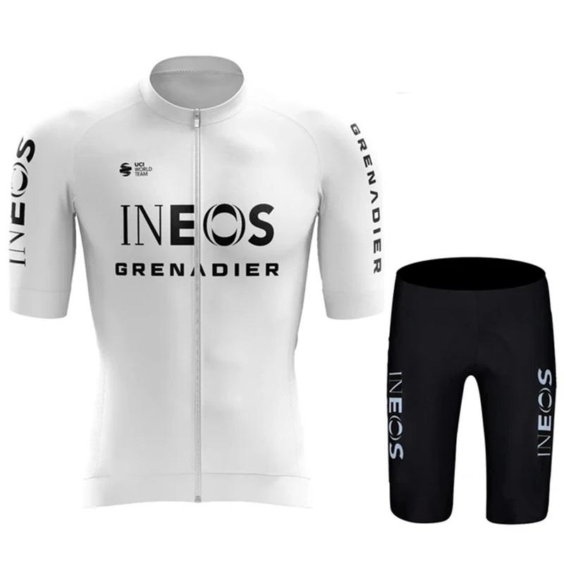 

2026 INEOS Men Summer Cartoon Short Sleeve Cycling Jersey Set Maillot Ropa Ciclismo Bicycle Wear Breathable Cycling Clothing 3XL