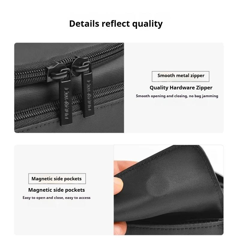 Shoulder Camera Bag Classic Black White Contrasting Shoulder Bag Micro-Single SLR 1 Machine 2 Mirror Camera Bag
