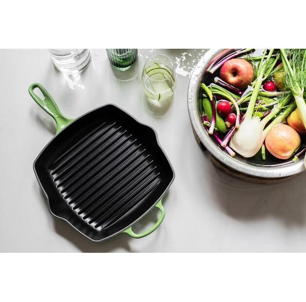 Square Grill Pan Le Creuset Bamboo Green 26x26 Cm (20183264080422)
