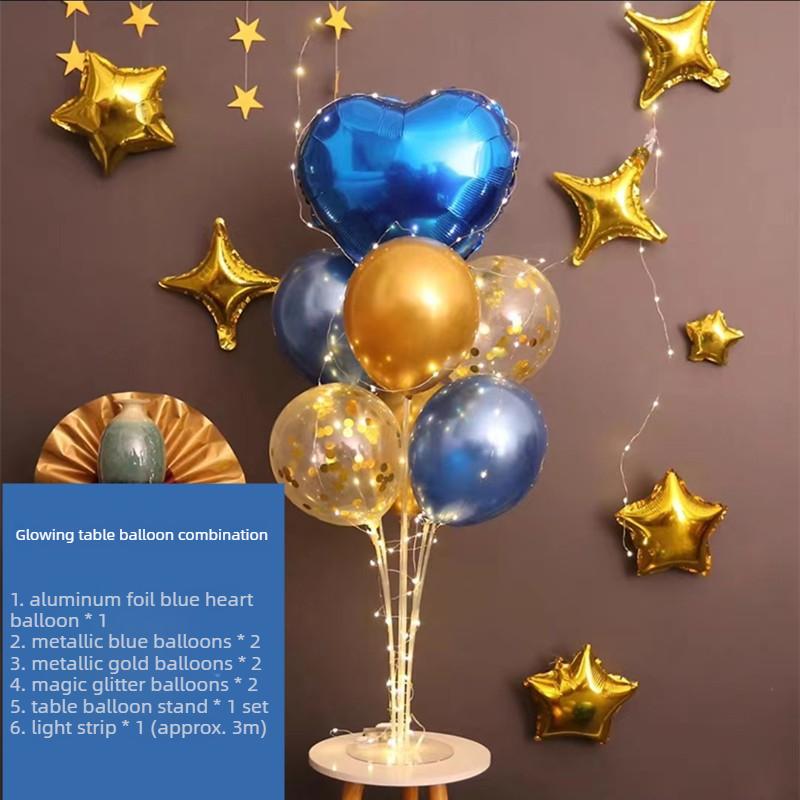 Romantic LED Balloon Tree Centerpiece Wedding Aisle Decor with Lights Valentines Day Birthday Party Decorations