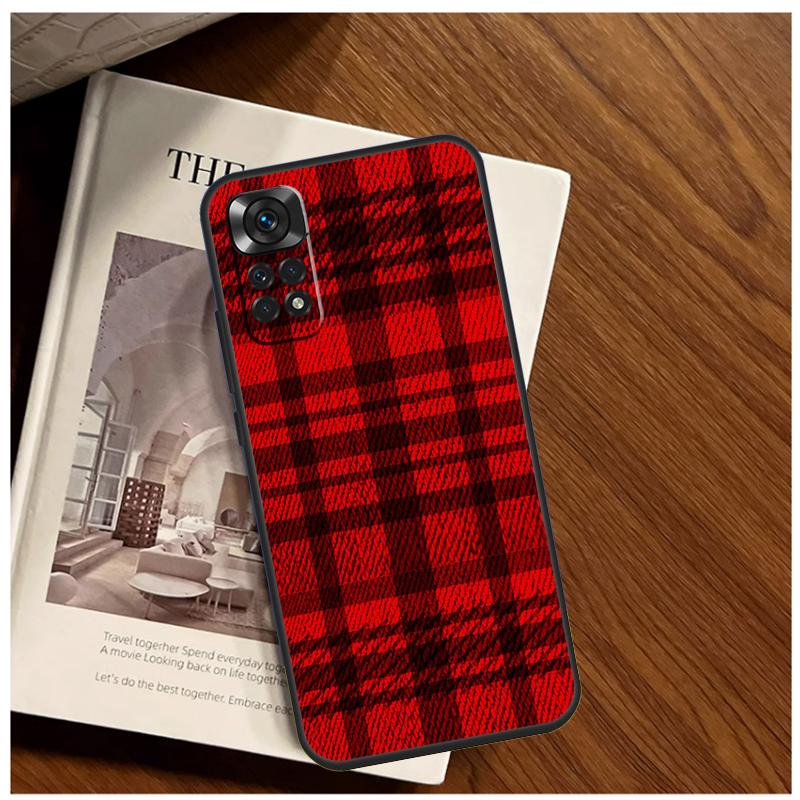 Buffalo Plaid Pattern Case For Xiaomi Redmi Note 14 13 9 10 11 12 15 Pro Plus Cover For Redmi 15 C 13C 12C 10C 14C
