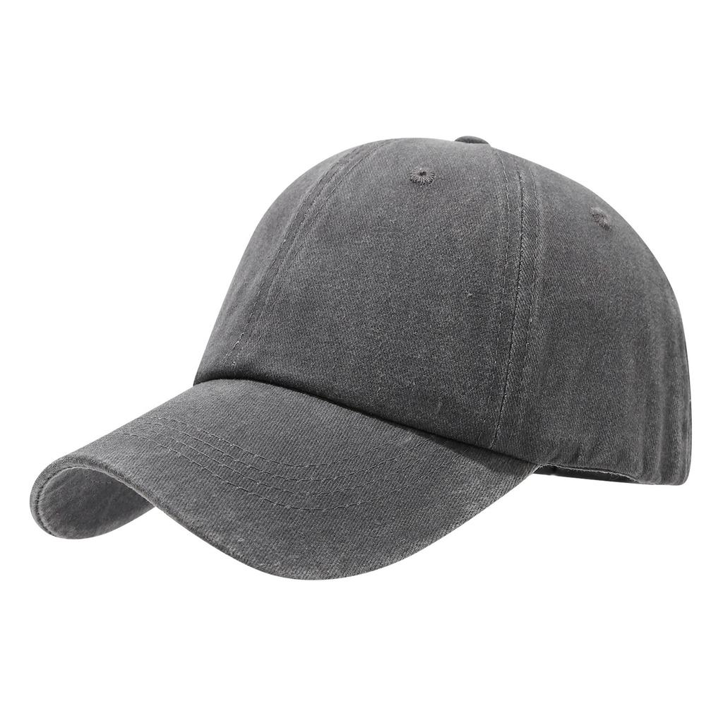 New Retro Adult Men Women Washed Cotton Baseball Caps Snapback Hat Vintage Hip Hop Caps Solid Color Dad Hat Outdoor Caps