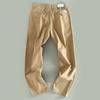Men's Casual Pants from Foreign Trade Export Surplus, European Quality, Solid Color, Pure Cotton, Trendy Straight-Leg Long Pants for Men