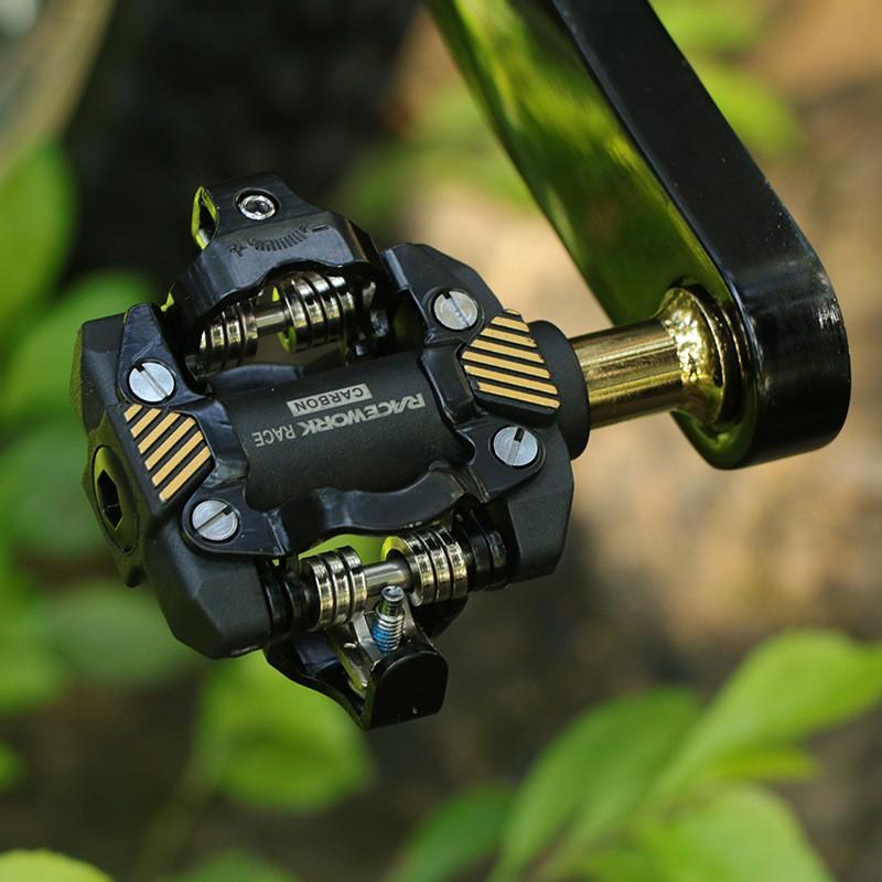 RACEWORK M8100 Mountain Bike Pedals SPD Compatible DU Bearings MTB Cycling