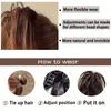 MISSQUEEN Synthetic Claw Clip Messy Bun Hair Extensions 12 Inch Fluffy Highlights Hair Bun Natural Hairpiece Wig For Women
