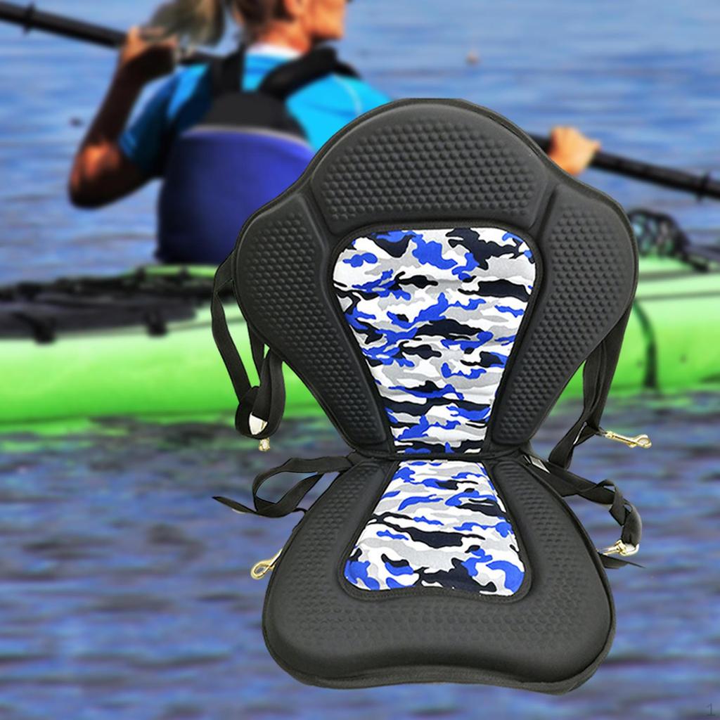 Adjustable Canoe Seat for Kayaking And Paddleboarding - High Back Support