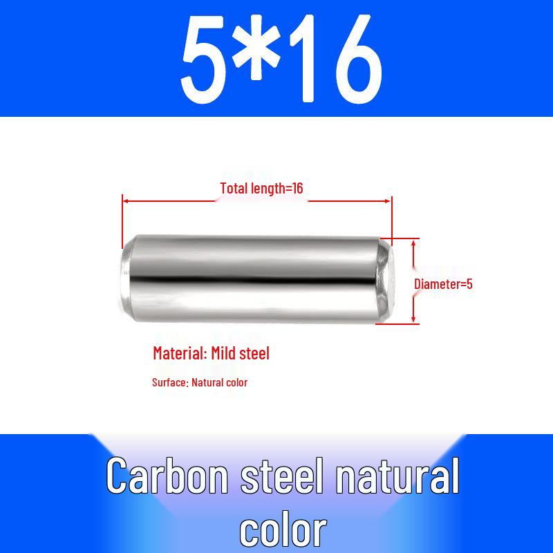 GB119 Iron Cylindrical Positioning Pin - Solid Pin Shaft M3M4M5M6M8M10M12