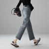 Lace and Lace Patchwork High Waisted Jeans for Women In 2026 Spring Fashion, Versatile and Slimming Straight Leg Pants