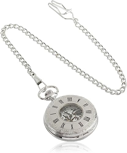 CHARLES-HUBERT pocket watch, mechanical hand-wound skeleton movement, model 3804