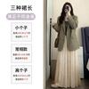 Purple half-length long dress women's spring new high-waisted fairy cake skirt small a-character chiffon big swing skirt