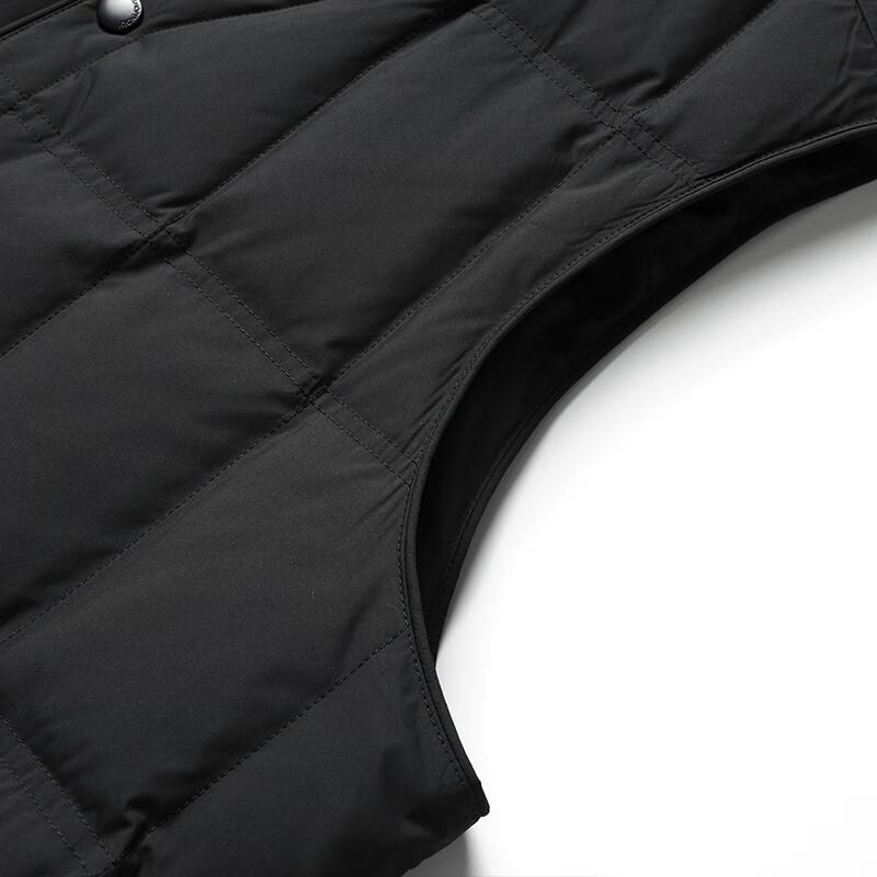 SNOWFLYING Men's V-Neck Lightweight Down Puffer Vest