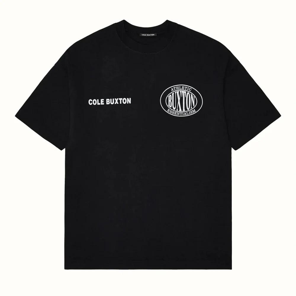 American High Street COLE BUXTON Tops Label Minimalist Letter Print Casual Couple Shirt Loose Cotton Short Sleeved T-shirt