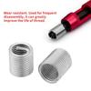 Durable Wire Thread Insert Stainless Steel Thread Repair Kit Screw Sleeve  Fastening Application