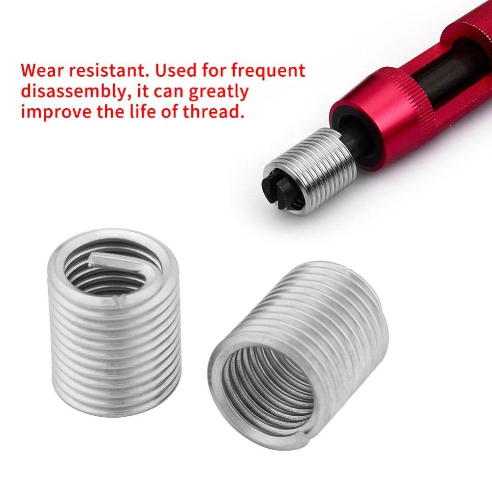 Durable Wire Thread Insert Stainless Steel Thread Repair Kit Screw Sleeve  Fastening Application