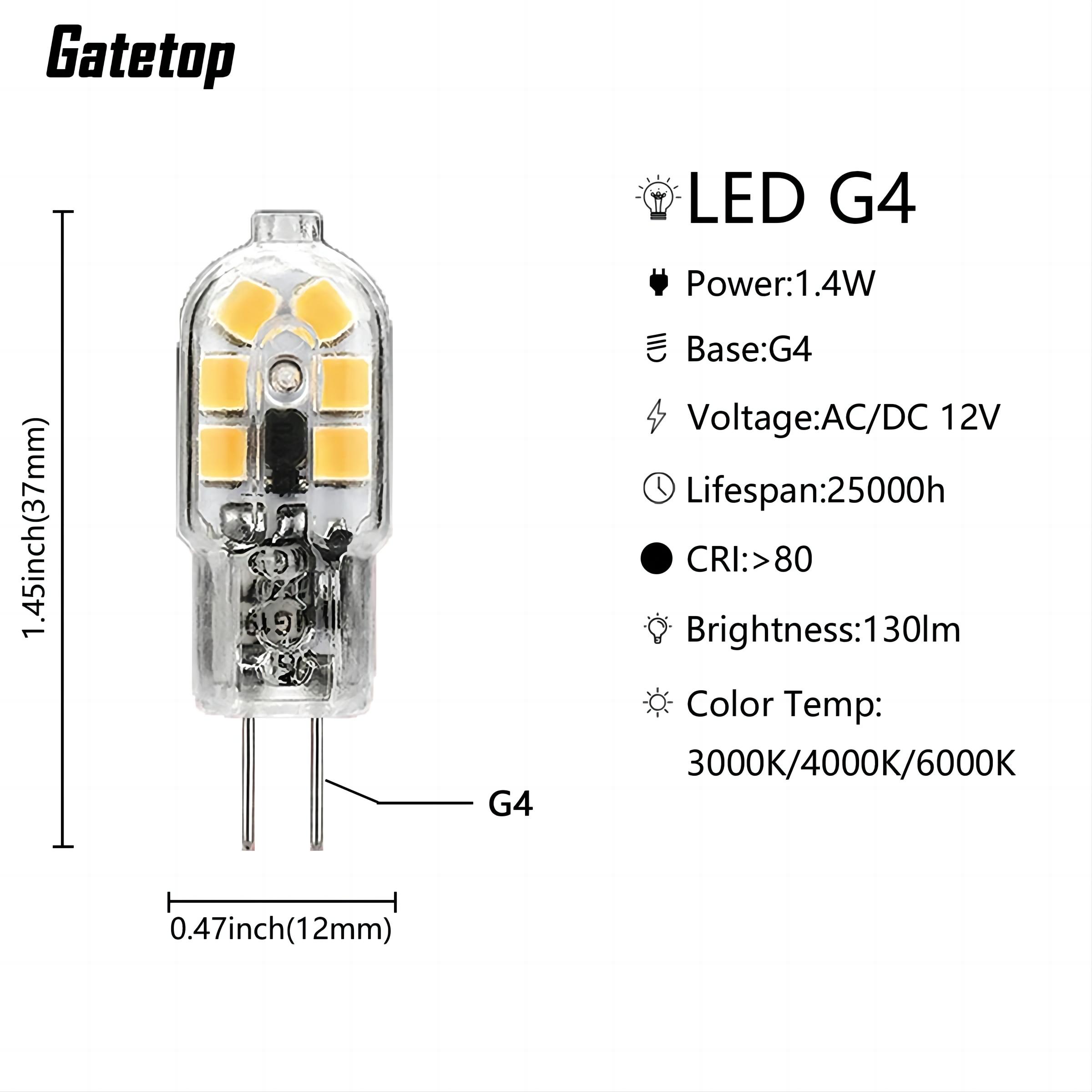 

5 шт. AC/DC 12 В светодиодный MINI G4 с низкой мощностью 1,2 Вт 1,4 Вт 3 Вт высокая светоотдача без стробоскопа для хрустальной люстры кухни кабинета туалета natural light 4000K