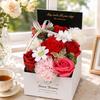 Soap Flowers Roses Bouquet in Gift Box Scented Soap Artificial Flowers Realistic & Delicate Scent for Women Mom Wife Gifts