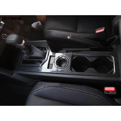 Para Mitsubishi Triton L200 -2025 2026 Fibra de Carbono Tampa da Caixa de Câmbio da Console Central Acabamento do Porta-Copos Acessórios Internos