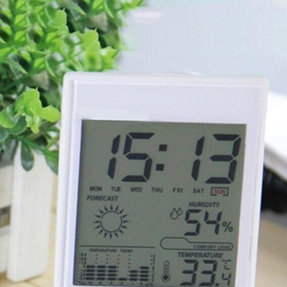 Bedroom Clock Digital Calendar Celsius And Fahrenheit Switch Alarm Clock Alarm Clock Temperature Accuracy 0.1 C Humidity Display