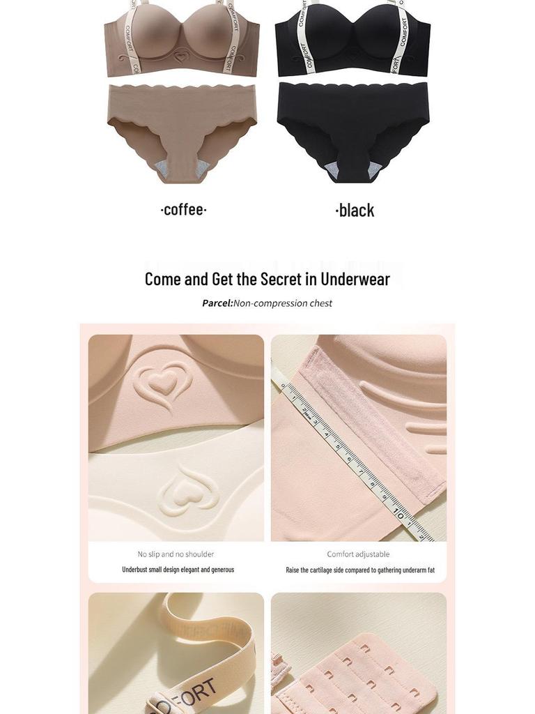 Peach Heart Wireless Push-Up Bra for Women - Enhances, Supports, and Prevents Sagging