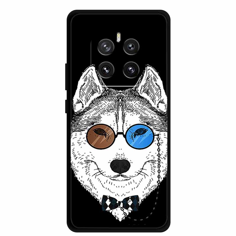 For Honor GT Pro 5G Phone Case Lovely Cartoon Cat Black Silicone Soft Back Cover For Honor GT Pro Case G T Pro Coque 6.78" Shell