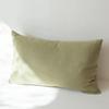 Ensemble de 2 Taies d'oreiller Douces Respirantes 100% Lin Housse de Coussin Décoratif Carré Différentes Tailles pour Lit Canapé Sofa Enveloppe