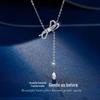 Elegant Bow Tassel Necklace - Luxurious Design for Women