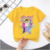 KPop Demon Hunters 2026New Saja Boys Cartoon Boys T-shirt Round Neck Fashion Casual Top Children's T-shirt Kids Clothing