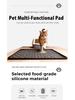 Waterproof Silicone Pet Feeding Mat - Spill-Proof, Straight Edge, Large Size for Cats & Dogs or Litter Mat