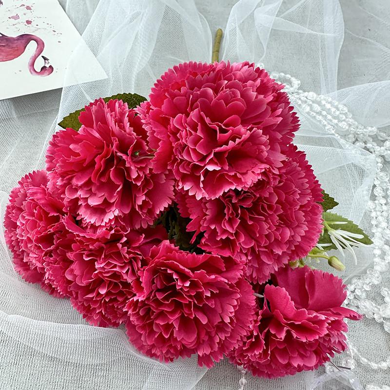 Artificial Carnation Floral Decor For Home Styling And Creative Projects