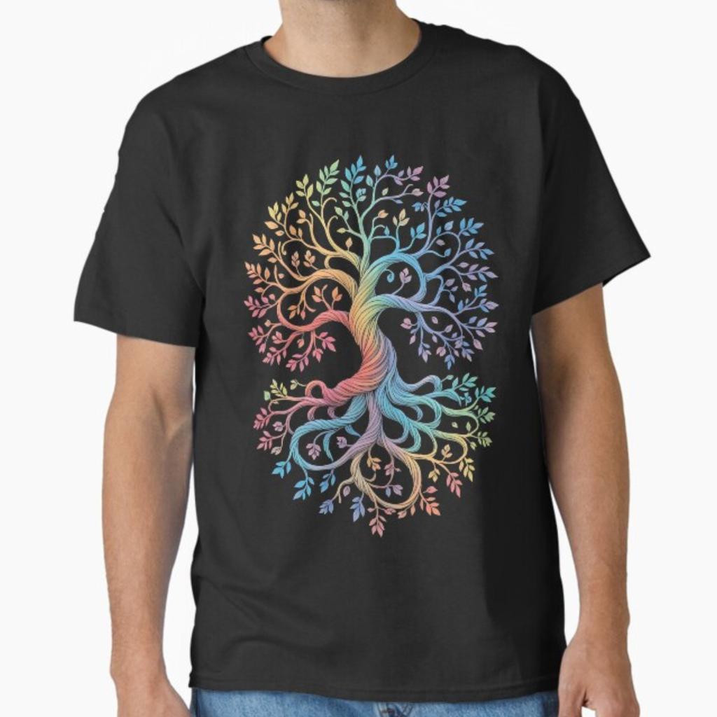 Rainbow Tree of Life Graphic T-shirt