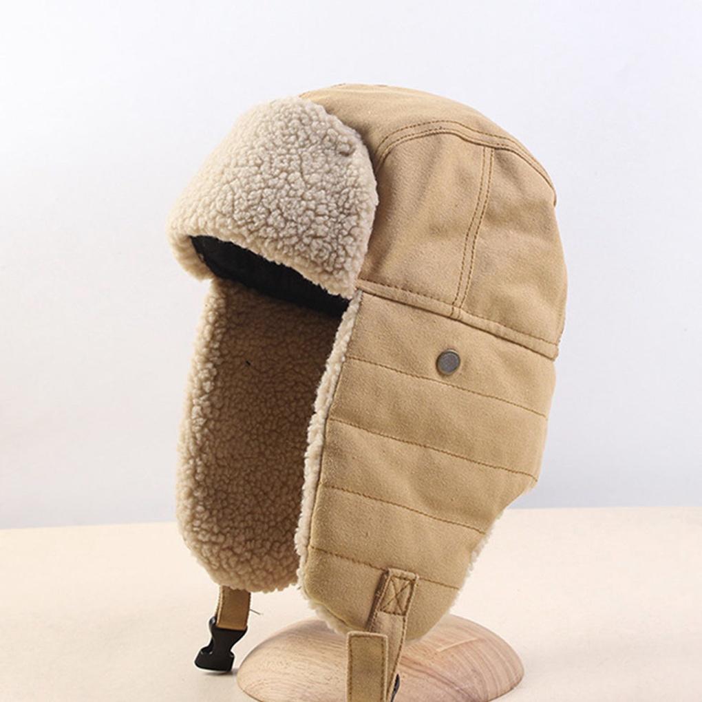 Winter Warm Earflap Chestnut Hat Brown Insulated Winter Hat