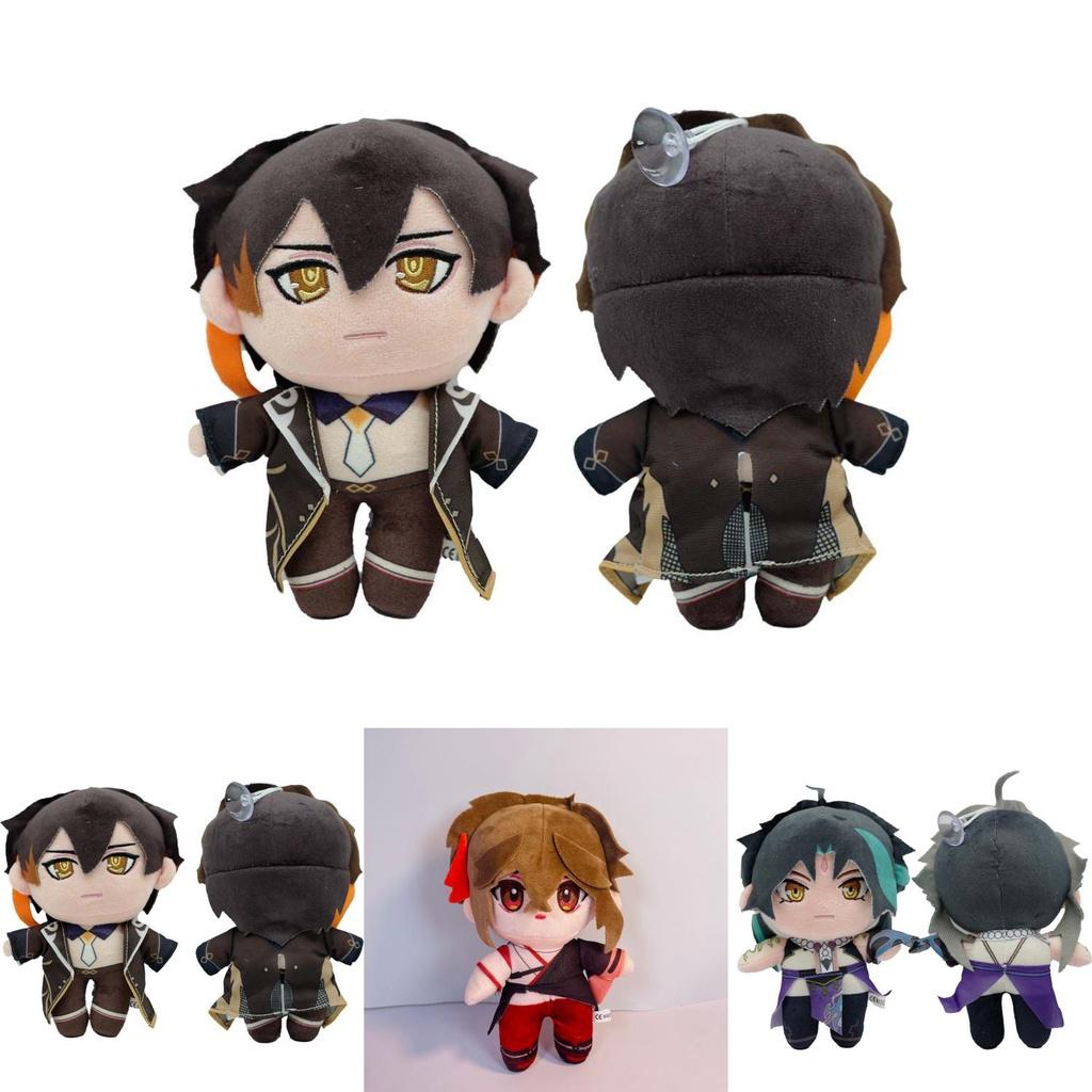 Adorable Genshin Impact Ganyu Klee Zhongli Hutao Plush Doll Stuffed Toy Children Gift